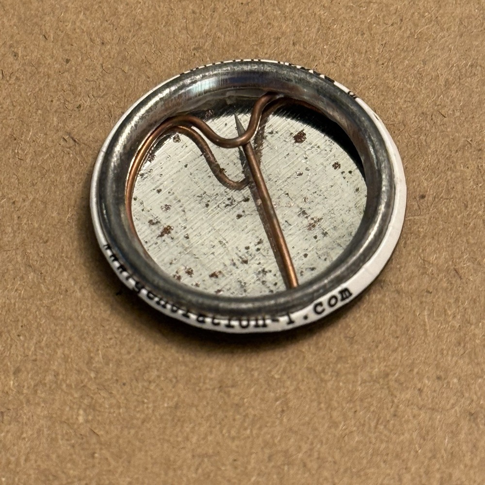 Forget Black Lowercase Small Pinback Button Pin Round - Picture 2 of 3